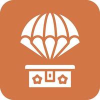 leger parachute vector icoon ontwerp
