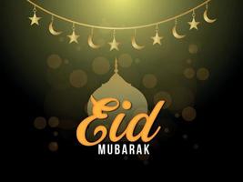 eid mubarak islamitische festival viering wenskaart vector