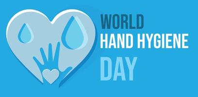 wereld hand- hygiëne dag. sjabloon voor achtergrond, banier, kaart, poster. vector