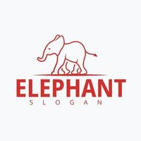 creatief lineair baby olifant logotype vector