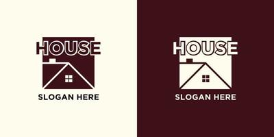 echt landgoed logo ontwerp sjabloon gebouw logo huis logo eigendom logo vector