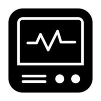 elektrocardiogram vector icoon in modern stijl, bewerkbare ontwerp