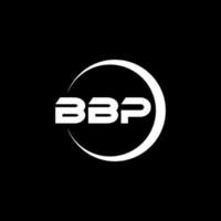 bbp brief logo ontwerp in illustratie. vector logo, schoonschrift ontwerpen voor logo, poster, uitnodiging, enz.