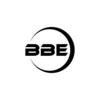 bbe brief logo ontwerp in illustratie. vector logo, schoonschrift ontwerpen voor logo, poster, uitnodiging, enz.