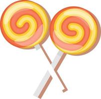 kleurrijk ronde lolly vector