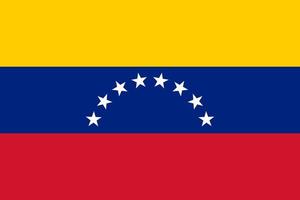 vlag van venezuela eenvoudige illustratie voor onafhankelijkheidsdag of verkiezing vector
