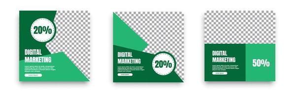 digitale marketing sociale media postsjabloon. vector