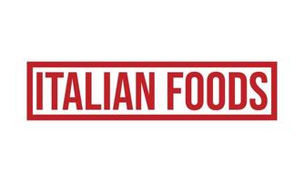 Italiaans voedingsmiddelen rubber postzegel zegel vector