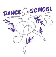 dans school, dansen en aan het leren nieuw bewegingen vector