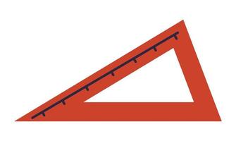 school- benodigdheden, heerser voor wiskunde lessen vector