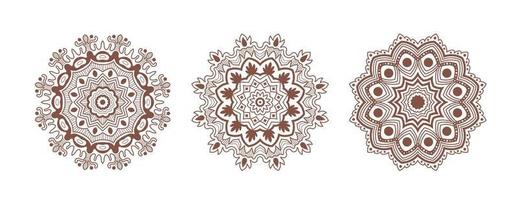 bruin mandala reeks vector