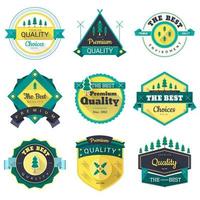 badges pictogramserie vector