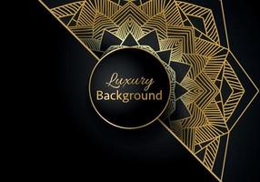 luxe mandala achtergrond met gouden arabesk patroon Arabisch Islamitisch oosten- stijl. Ramadan stijl decoratief mandala. mandala voor afdrukken vector