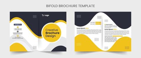bedrijf tweevoudig brochure of tijdschrift Hoes ontwerp sjabloon. gemakkelijk en schoon kleurrijk Pagina's brochure ontwerp bedrijf thema. vector