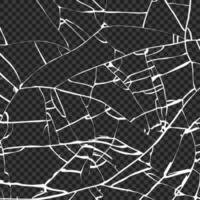 oppervlakte van gebroken glas textuur. schetsen verbrijzeld of verpletterd glas effect. vector