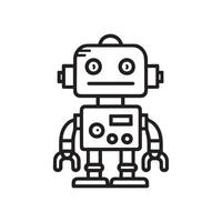 robot schets icoon vector, generatief ai vector