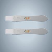 illustratie van zwangerschap test vector
