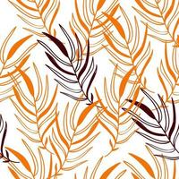 bladeren patroon, gemakkelijk semaless patroon vector