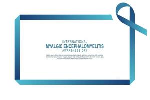 Internationale myalgisch encefalomyelitis bewustzijn dag achtergrond. vector