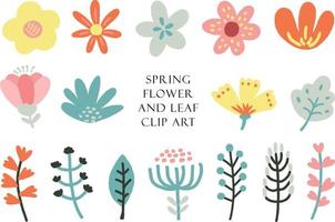 schattig voorjaar en zomer bloem illustratie vector