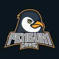 pinguïn gaming logo vector sjabloon, esports logo, dieren in het wild, dieren