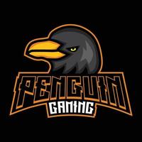 pinguïn gaming logo vector sjabloon, esports logo, dieren in het wild, dieren