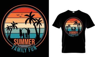 zomer, vakantie, typografie, surfing t-shirt ontwerp vector