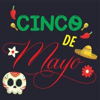 cinco de mayo viering gehouden Aan mei 5 vector