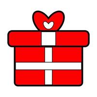 geschenk doos icoon. Cadeau geschenk doos icoon. verrassing geschenk dozen, verrassing Cadeau Kerstmis geschenk icoon. geschenk omhulsel met linten voor nieuw jaar presenteert, valentijnsdag dag, partij viering beloning en geschenken. vector