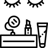 lijnpictogram voor cosmetica vector