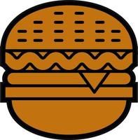 Hamburger vector icoon ontwerp