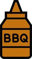 bbq saus vector icoon ontwerp