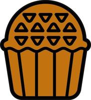 muffin vector icoon ontwerp