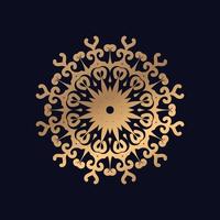 single abstract gouden mandala ontwerp achtergrond vector