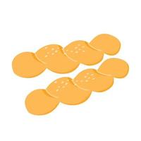 gedraaid Koreaans donuts illustratie vector