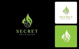 spa esthetiek modern logo vector