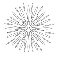 eenvoudige illustratie van vuurwerk pictogram concept voor kerstvakantie vector