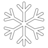 eenvoudige illustratie van de wintersneeuwvlok voor kerstvakantie vector