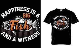 vissen, typografie, vector t-shirt ontwerp