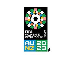 fifa vrouwen wereld kop australie nieuw Zeeland 2023 logo officieel symbool abstract ontwerp vector illustratie