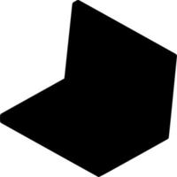 vector silhouet van laptop Aan wit achtergrond