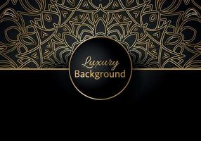 luxe mandala achtergrond met gouden arabesk patroon Arabisch Islamitisch oosten- stijl. Ramadan stijl decoratief mandala. mandala voor afdrukken vector