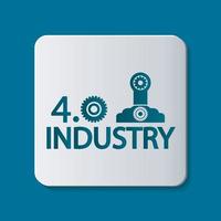 industrie 4.0 pictogram, technologie concept. vector illustratie