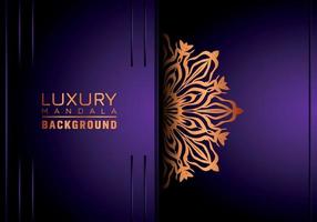 luxe mandala achtergrond sier, arabesk stijl met gouden arabesk patroon stijl. decoratief mandala ornament voor afdrukken, brochure, banier, omslag, poster, uitnodiging kaart vector