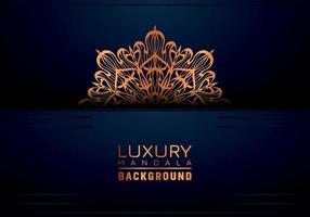 luxe mandala achtergrond sier, arabesk stijl met gouden arabesk patroon stijl. decoratief mandala ornament voor afdrukken, brochure, banier, omslag, poster, uitnodiging kaart vector