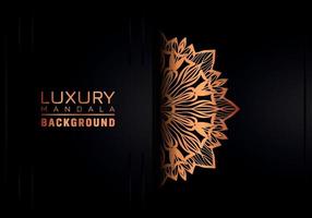 luxe mandala achtergrond sier, arabesk stijl met gouden arabesk patroon stijl. decoratief mandala ornament voor afdrukken, brochure, banier, omslag, poster, uitnodiging kaart vector