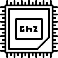 lijn icoon voor ghz vector