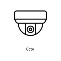 cctv vector schets pictogrammen. gemakkelijk voorraad illustratie voorraad