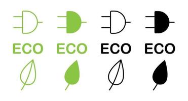 voertuig in rekening brengen niveau. een teken een energie station. ecologisch brandstof icoon set, groen brandstof vector, energie teken en symbool concept Aan wit achtergrond vector