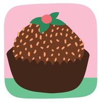 braziliaans chocola snoep gebeld brigadeiro vector